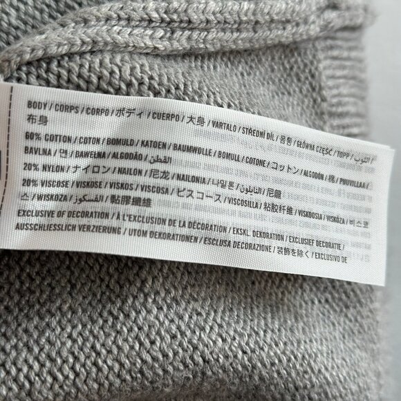 Abercrombie & Fitch Short-Sleeve Button-Up Cardigan – Gray – Size M - Picture 8 of 8